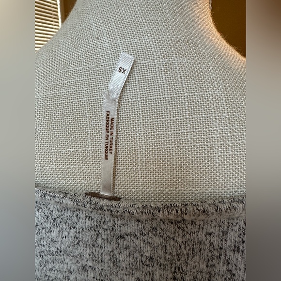 Free People Gray Long Sleeve Twist Front Top - Picture 5 of 5